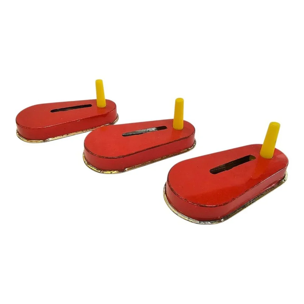 Spinner Hand Crank Noise Makers Clapper Tin Metal Vintage Party Favors Lot Of 7